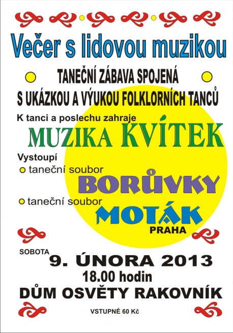 Večer s lidovou muzikou